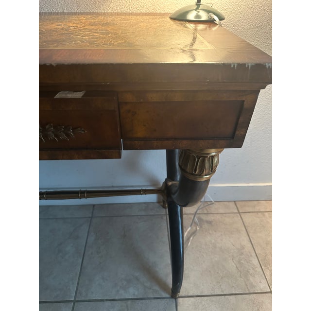 Neoclassical Mid 20th Century Maitland-Smith Mid-Century Writing Desk For Sale - Image 3 of 16