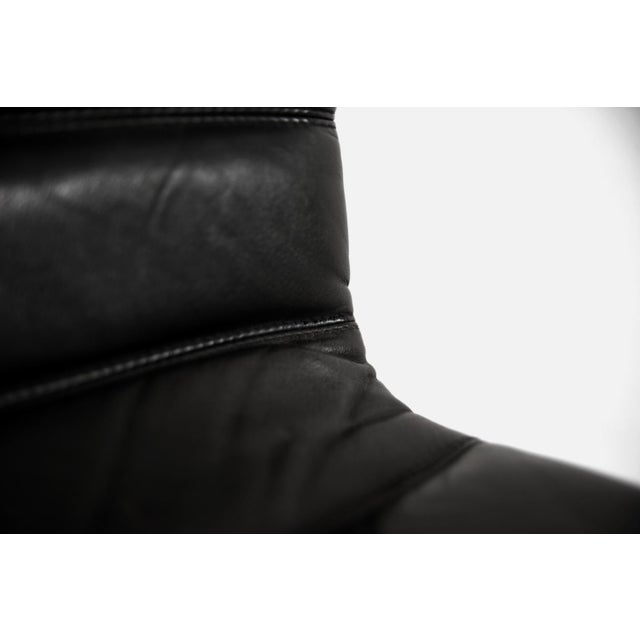 Vintage Chrome and Black Leather Club Chairs from POL International, 1960s, Set of 2 For Sale - Image 12 of 18