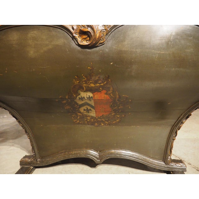 Rare 18th Century English Lacquered Curricle Gig Seat With Coat of Arms For Sale - Image 17 of 18