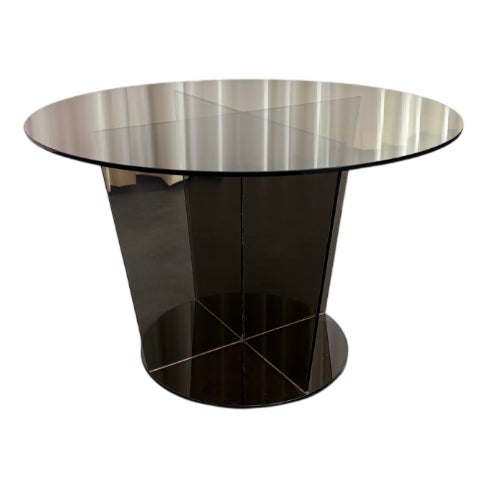 Smoked Glass Coffee Table, 1970s For Sale