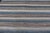 Textile Versatile Striped Design and Natural Brown, Cream, and Blue Flat-Weave Kilim 7'9 X 11'10 For Sale - Image 7 of 15