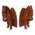 Vintage Asian Hand-Crafted Terracotta Horse Bookends - Pair For Sale