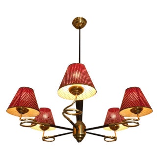 Mid-Century Chandelier, France, 1950s For Sale