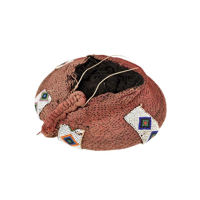 Early 20th Century Zulu Isicholo Married Woman Headdress South Africa Dori Collection For Sale - Image 4 of 4
