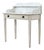 English 19th Century White Marble Top Vanity with New Paint For Sale