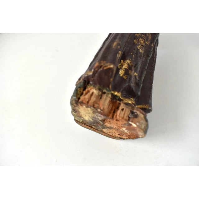 19th-Century Antique Spanish Colonial St Peter Santos For Sale - Image 12 of 13