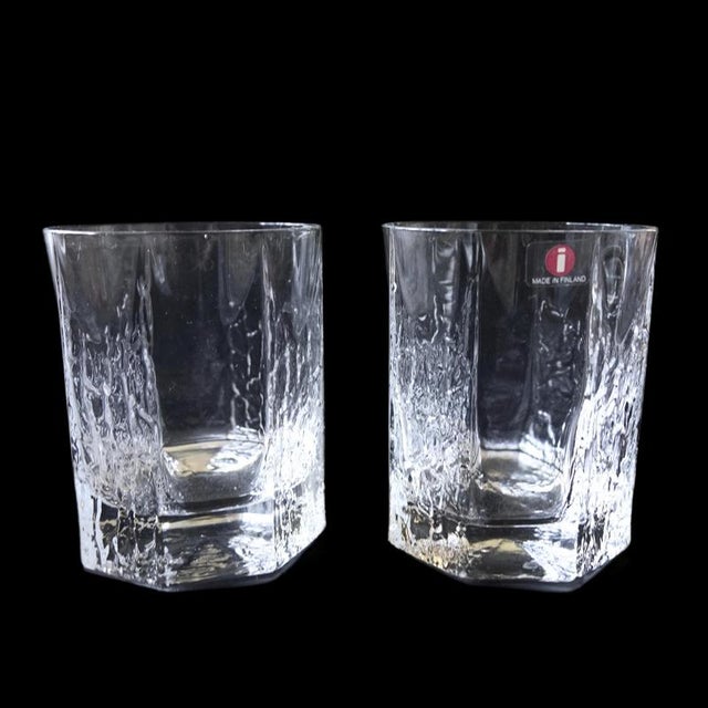 Vintage Katinka Whiskey Glasses from Iittala, Finland, 1980s, Set of 2 For Sale - Image 5 of 5