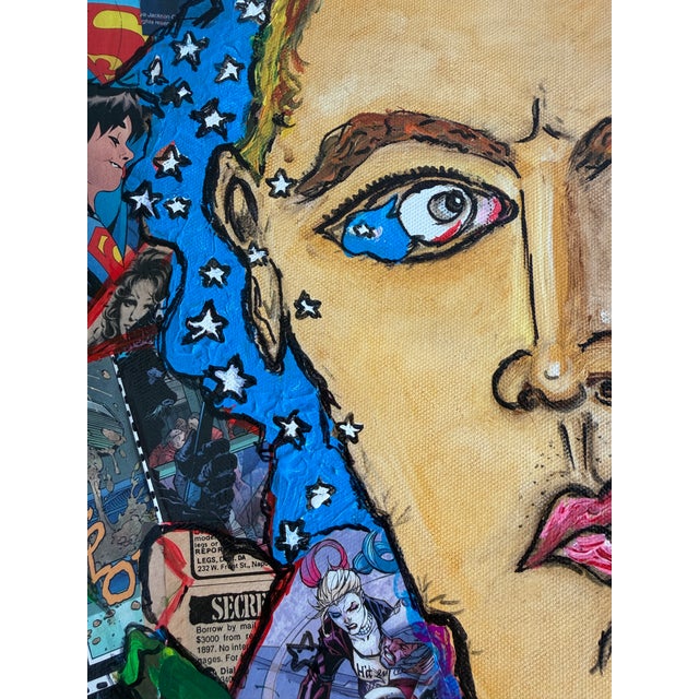 “American Legend” is an original mixed-media and acrylic painting on canvas by contemporary artist Serg Graff. Measuring...