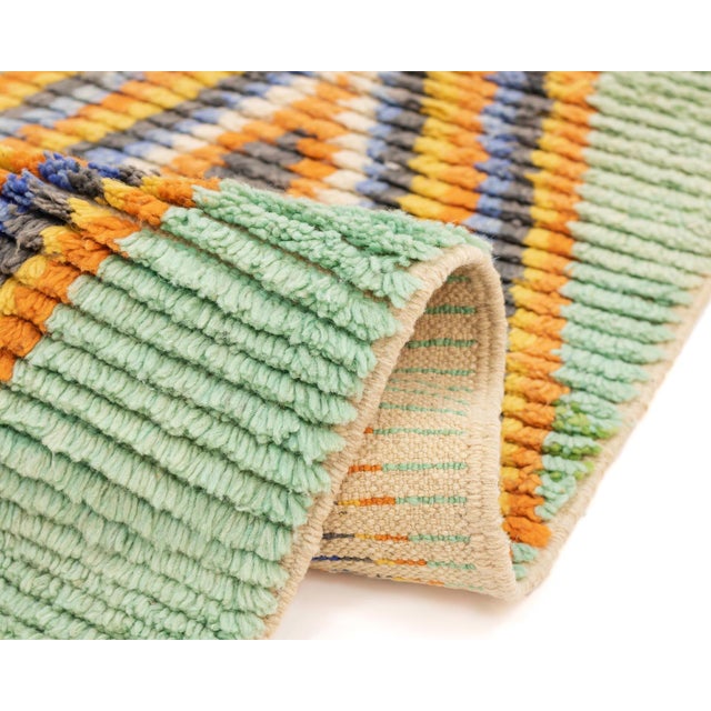 Early 21st Century Hand-Knotted Wool Runner Rug by Azele Studio For Sale - Image 5 of 10