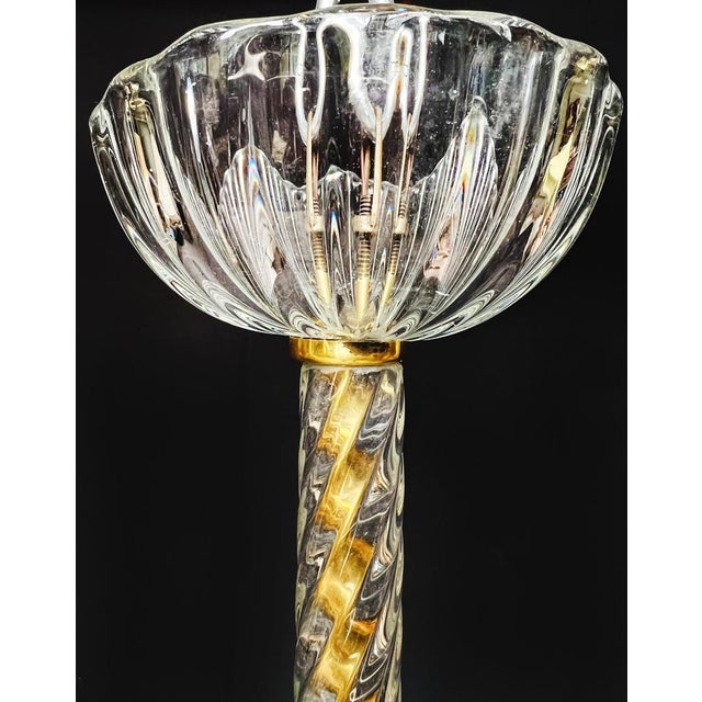 Mid-20th Century Charming Chandelier by Ercole Barovier, Murano, 1940s For Sale - Image 11 of 18