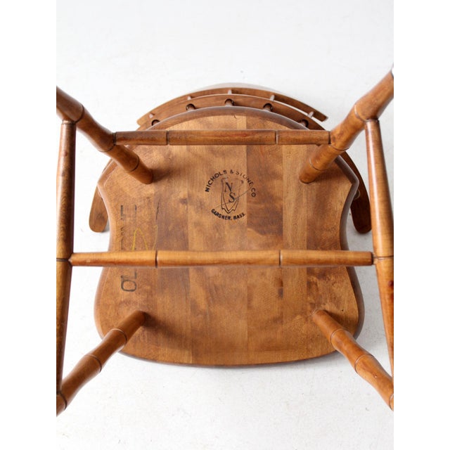 Mid Century Nichols & Stone Windsor Chair For Sale - Image 11 of 12