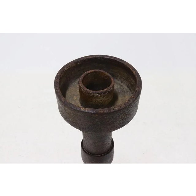 Vintage Brutalist Stoneware Cylindrical Object, 1960s For Sale - Image 6 of 12