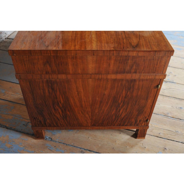 Czech Art Deco Writing Desk in Mahogany, Walnut, Brass and Beech, 1920s For Sale - Image 9 of 18