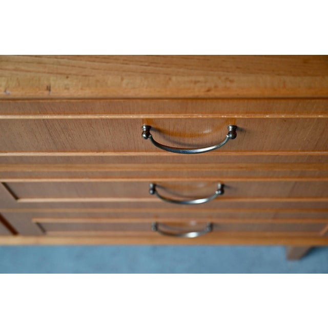 Small Vintage Scandinavian Sideboard in Light Oak, 1960s For Sale - Image 12 of 17
