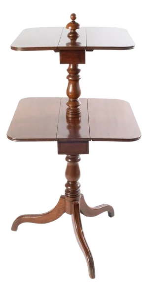 19th Century English Mahogany Drop Leaf Dumbwaiter