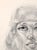 1970s Bohemian Woman - Rare and Signed Graphite Portrait Drawing on Textured Paper by Eugene Hawkins For Sale - Image 5 of 12