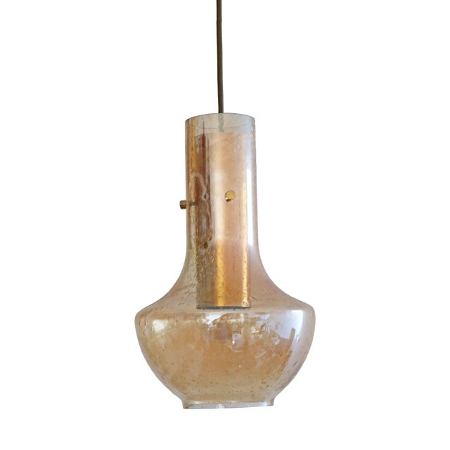 Vintage Bubble Glass Pendant Light from Leclaire & Schäfer, 1970s For Sale