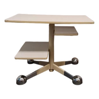 Table on Wheels y Allegri Parma Bianco For Sale
