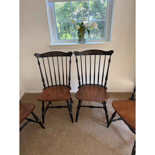 Vintage Hitchcock Dining Chairs For Sale - Image 13 of 13