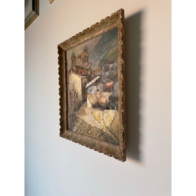 Spanish Vintage “Fula” Spanish Countryside Oil Painting on Canvas – Framed For Sale - Image 3 of 11