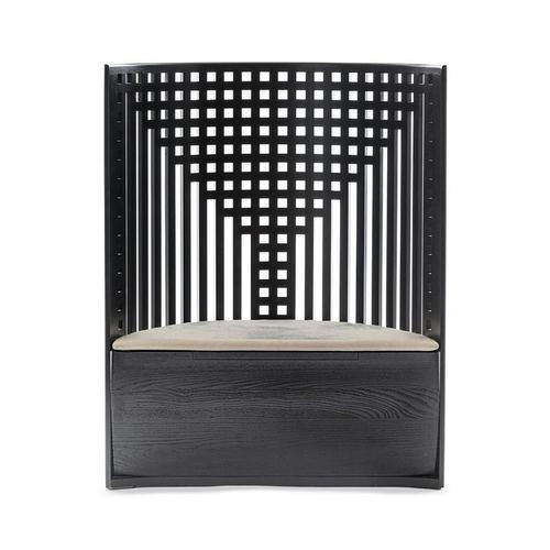 Trone-armchair designed by Charles Rennie Mackintosh in 1904. Relaunched in 1973. Manufactured by Cassina in Italy. This...