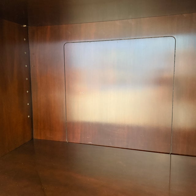 Wood Thomas Pheasant for Baker Flame Mahogany Armoire For Sale - Image 7 of 12