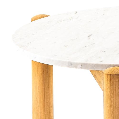 Copper Marble Center Table with Interchangeable Top by Charlotte Perriand for Cassina For Sale - Image 8 of 11