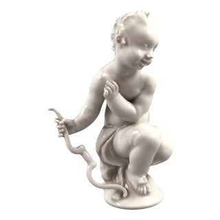 Blanc de Chine Figure of Amor by Paul Scheurich for Meissen, 1910-1924 For Sale