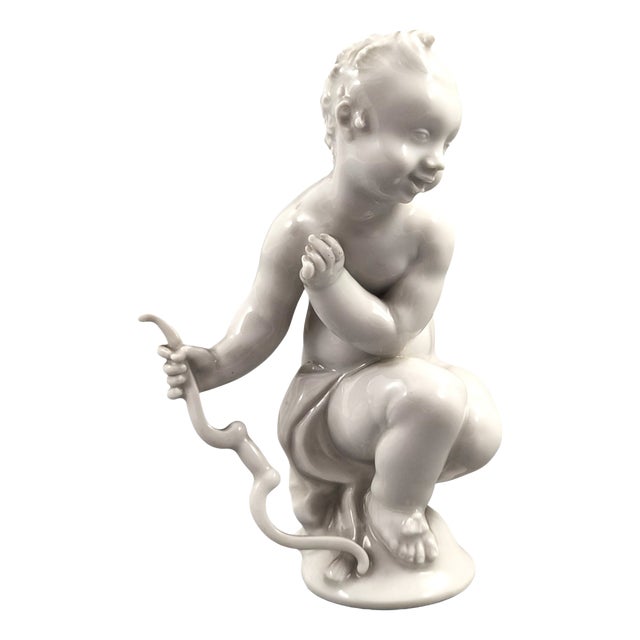 Blanc de Chine Figure of Amor by Paul Scheurich for Meissen, 1910-1924 For Sale
