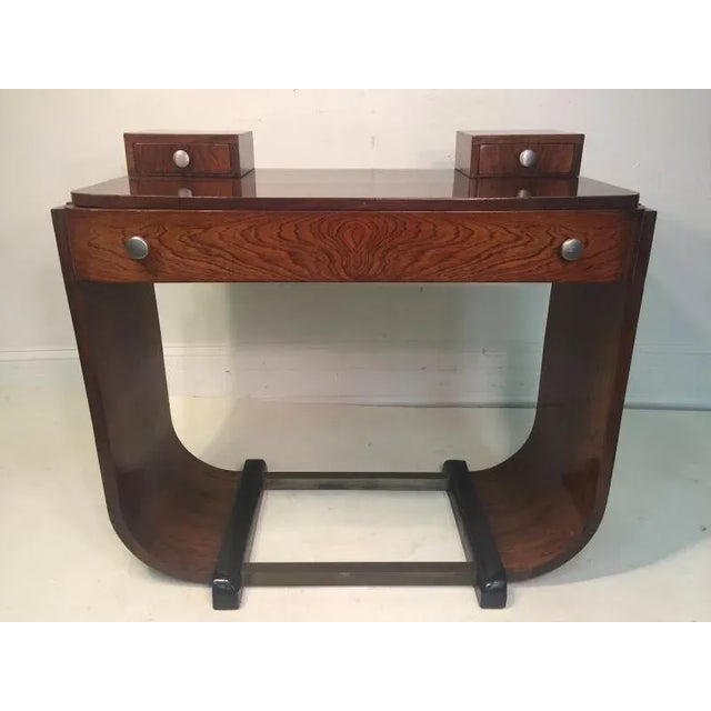 Wood Art Deco U Band Console Table For Sale - Image 7 of 13