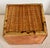 Wood Burnt Tortoise Bamboo Woven Rattan Wastebasket For Sale - Image 7 of 9