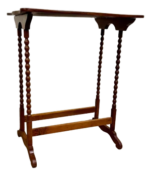 Antique Victorian Spindle Leg Bobbin Leg Side Table