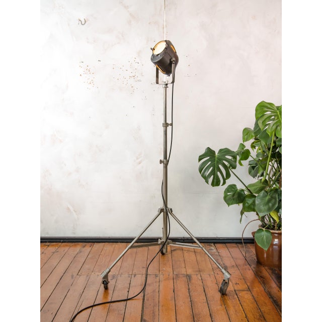 Fresnel Theater Projector Floor Lamp from Lita, France, 1950s For Sale - Image 16 of 18