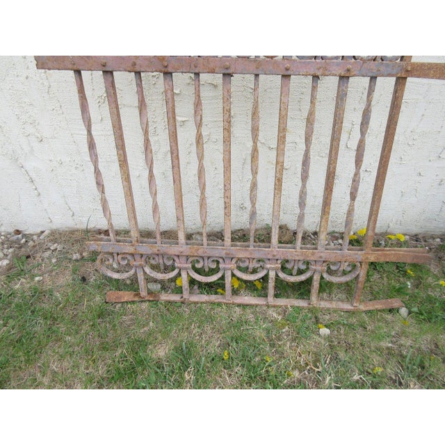 1900 - 1909 Antique Victorian Iron Gate For Sale - Image 5 of 7