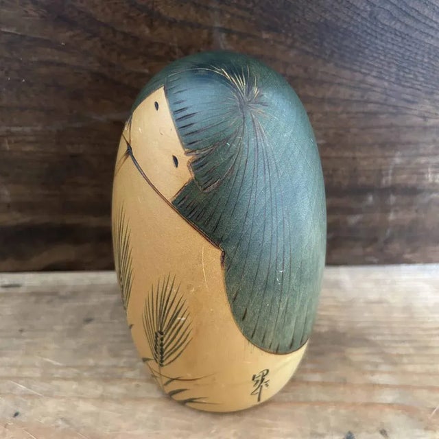 Vintage Grain Stalk Kokeshi Doll by Usaburo, Japan, 1970s For Sale - Image 6 of 11