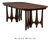 1960s Refinished Broyhill Brasilia 80” Walnut Dining Table For Sale