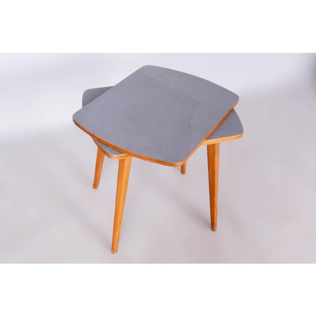 Mid-Century Modern Mid-Century Coffee Table in Beech, Czechia, 1950s For Sale - Image 3 of 9