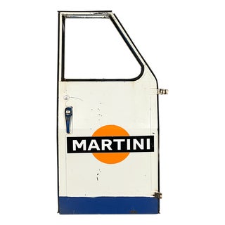 Italian Modern Martini Car Door in Metal, 1960s For Sale
