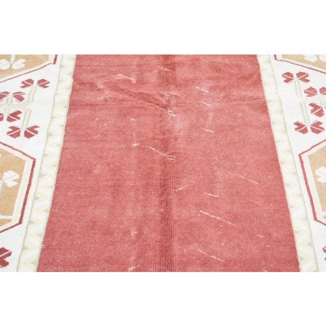 Turkish Vintage Turkish Anatolian Hand Knotted Wool Rug, 5'1X7'9 For Sale - Image 3 of 6