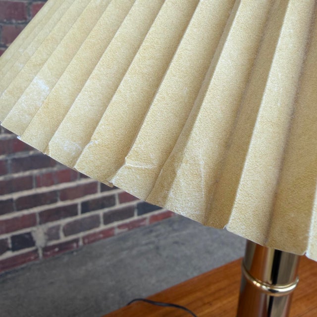 1980s Faux Bamboo Brass Table Lamps - A Pair For Sale - Image 9 of 11