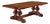 Italian Rustic Tuscan Solid Walnut Trestle Dining Table For Sale