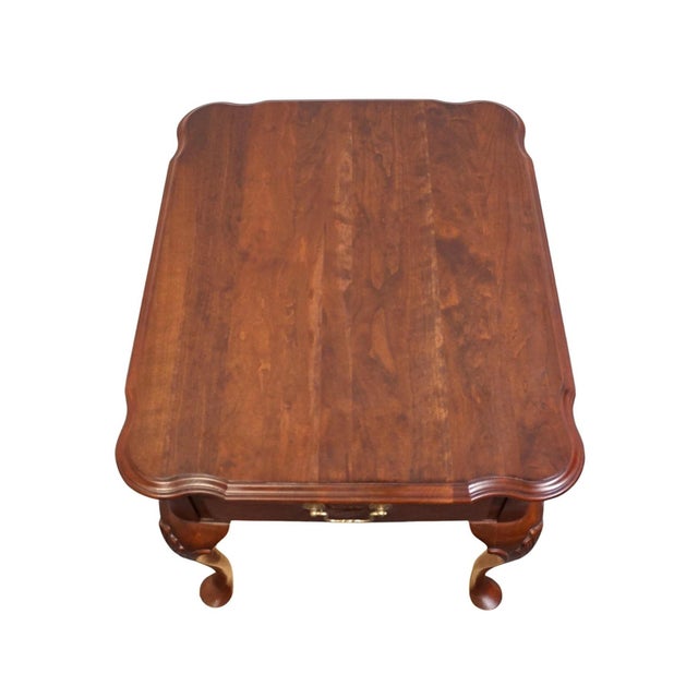 Ethan Allen Ethan Allen Georgian Court Solid Cherry Traditional Style 22" Accent End Table 11-8607 For Sale - Image 4 of 13