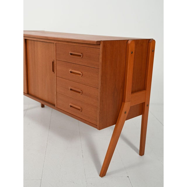 Scandinavian Sideboard with Exposed Structure, 1960s For Sale - Image 11 of 13