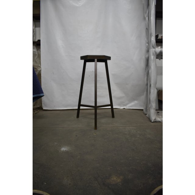 Industrial Industrial Weathered Bar Stool For Sale - Image 3 of 6