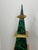 Forest Green Vintage Faux Malachite Enameled Obelisk For Sale - Image 8 of 12