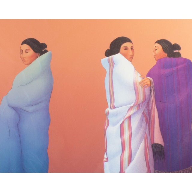 Contemporary 1985 “Whispers” Lithograph by r.c. Gorman For Sale - Image 3 of 8