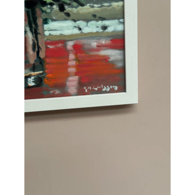 Gustav Herbert Carlsson, Withered Roses, 1950s, Oil on Paper, Framed For Sale - Image 5 of 17