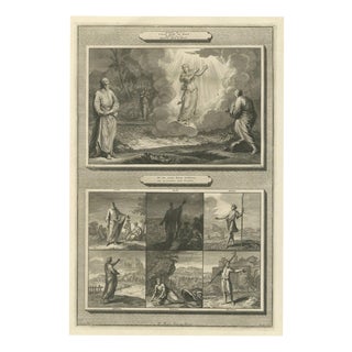 Pieter Mortier, Daniel's Last Vision and Six Minor Prophets with Jonah, 1700, Engraving For Sale