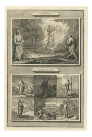 Pieter Mortier, Daniel's Last Vision and Six Minor Prophets with Jonah, 1700, Engraving