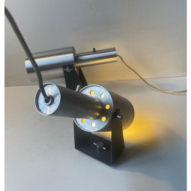 Contemporary Minimalist Sonet Wall Lamps by Hans Peter Jeppesen for Fog & Mørup, 1960s, Set of 2 For Sale - Image 3 of 10